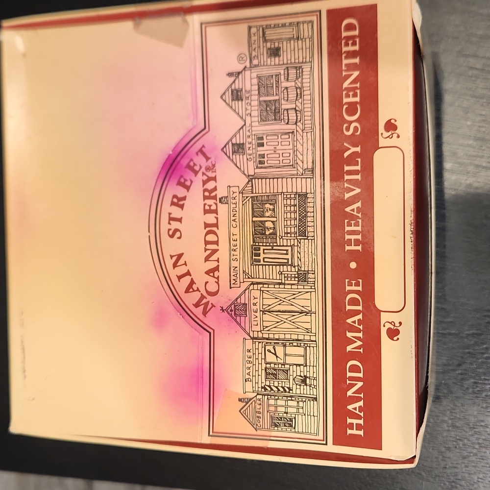 Open Box New 18 Main Street Candles Hand Made, Scented, Imperfect